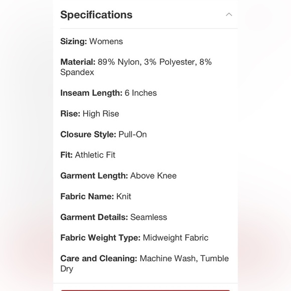 Women's Seamless High-Rise Bike Shorts
6" - JoyLab™ Purple XS new - Picture 5 of 5